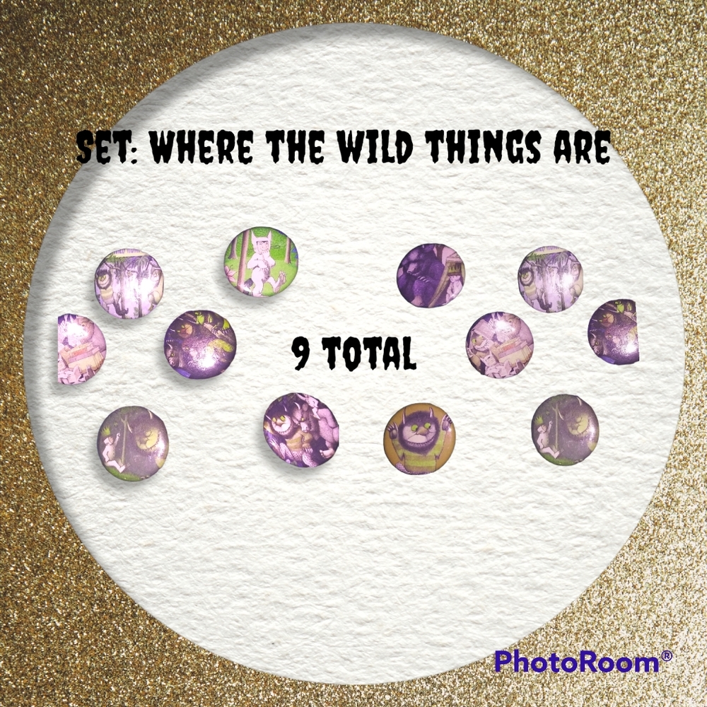 👑'..wild things..' Button set - Picture 1 of 3